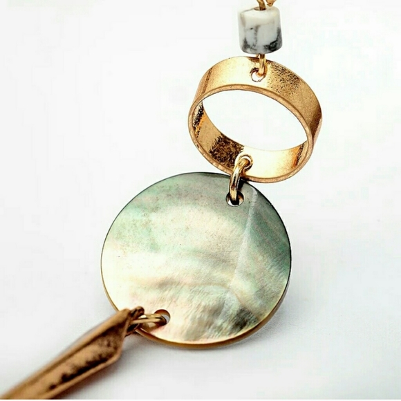 Natural Abalone 14K Dangles💋 - Picture 3 of 5